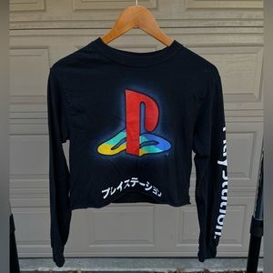 PlayStation‎ Long-Sleeved Cropped T-Shirt